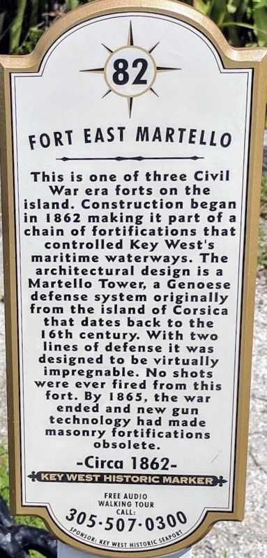 Fort East Martello Marker image. Click for full size.