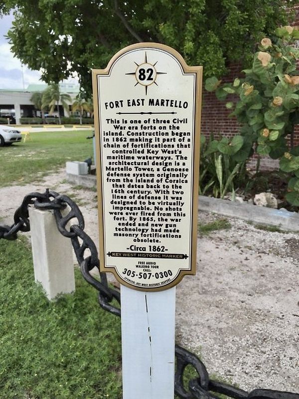 Fort East Martello Marker image. Click for full size.