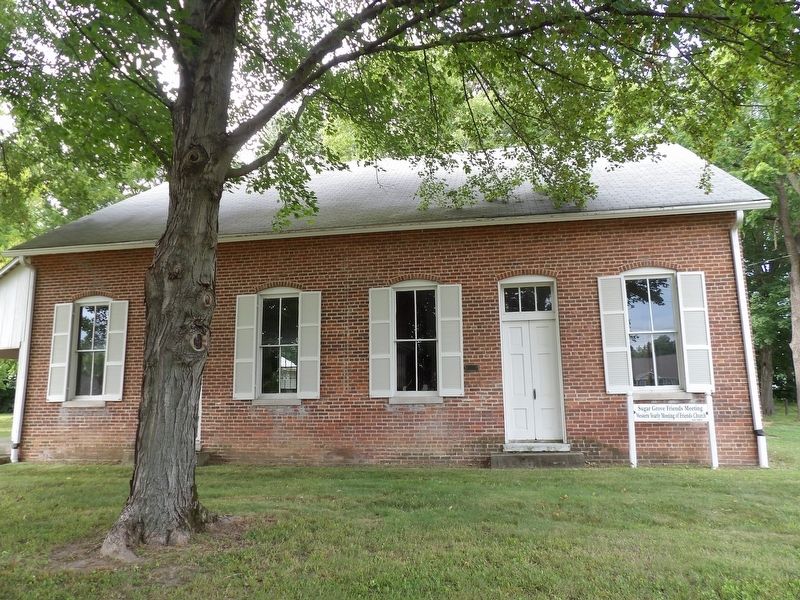 Sugar Grove Meeting House Marker image. Click for full size.