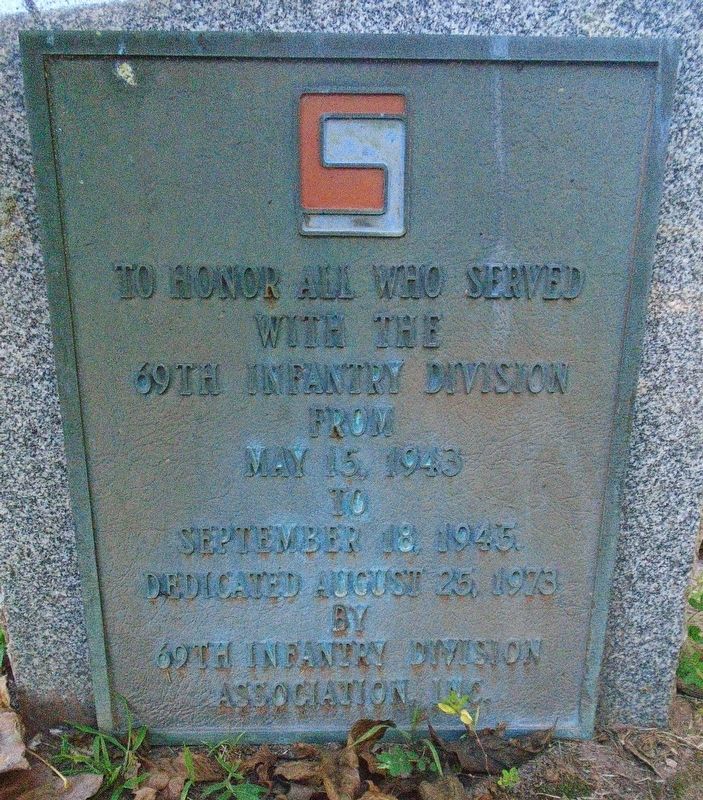 69th Infantry Division Marker image. Click for full size.