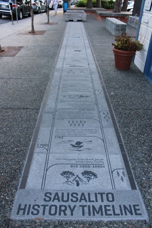 Sausalito History Timeline Marker image. Click for full size.