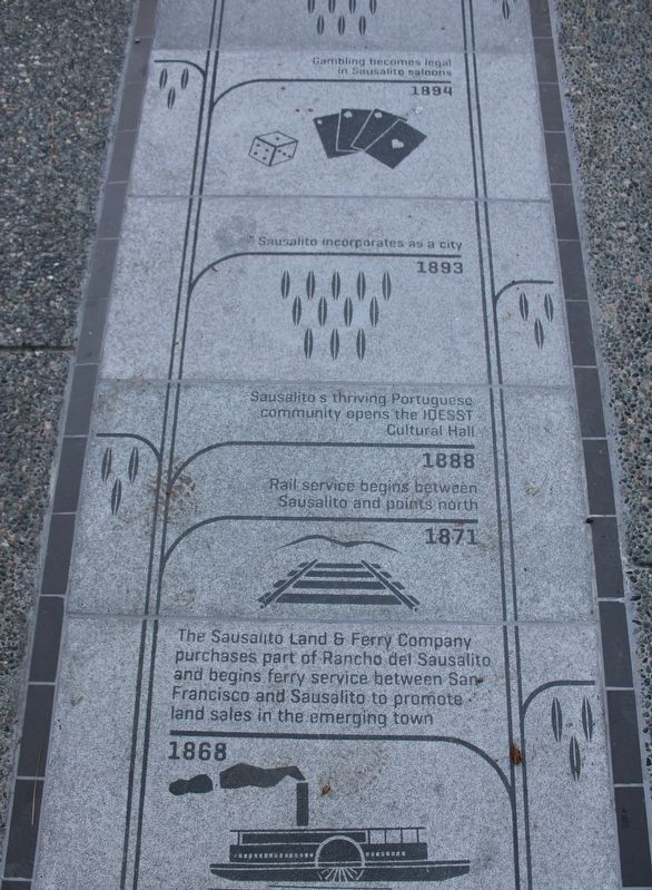 Sausalito History Timeline Marker image. Click for full size.