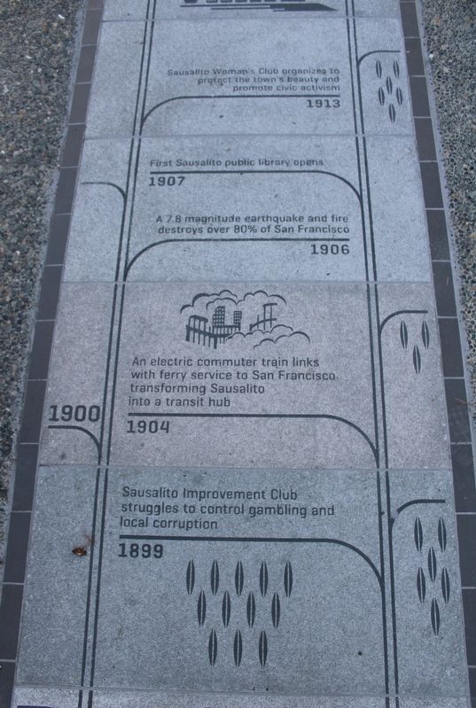 Sausalito History Timeline Marker image. Click for full size.