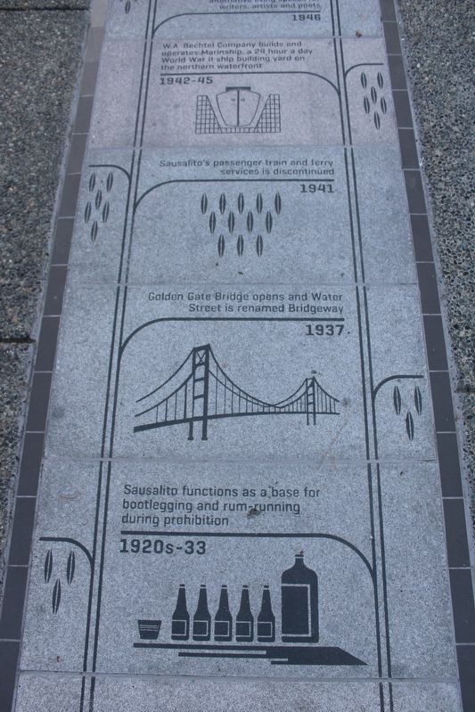 Sausalito History Timeline Marker image. Click for full size.
