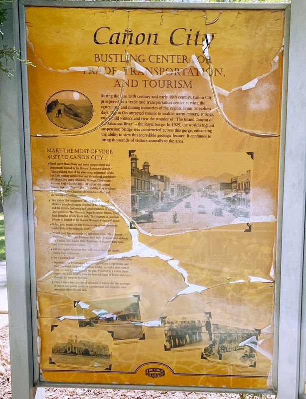 Bustling Center for Trade, Transportation, and Tourism Marker. Click for full size. Bustling Center for Trade, Transportation, and Tourism Marker image. Click for full size.