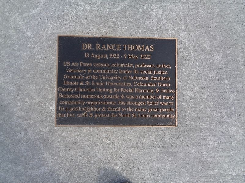 Dr. Rance Thomas Marker image. Click for full size.