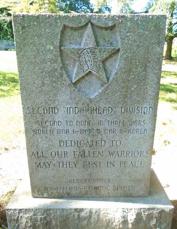 Second "Indianhead" Division Marker image. Click for full size.