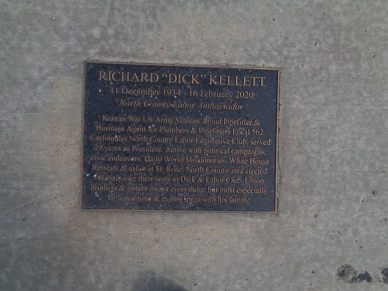 Richard "Dick" Kellett Marker image. Click for full size.