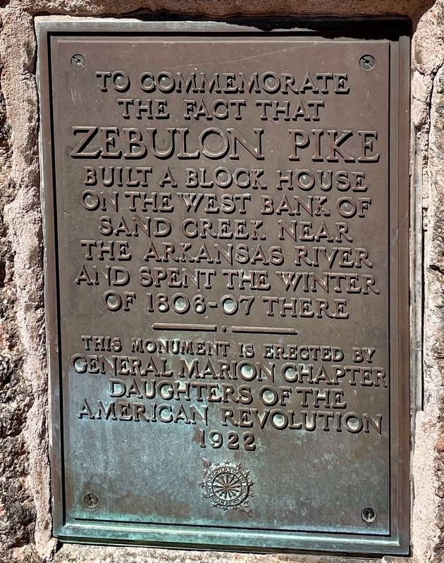 Zebulon Pike Block House Marker image. Click for full size.