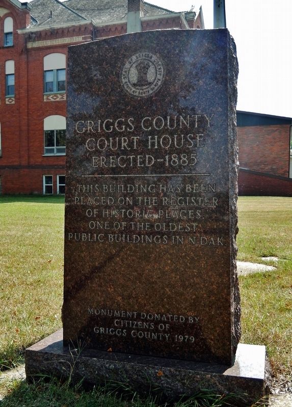 Griggs County Court House Marker image. Click for full size.