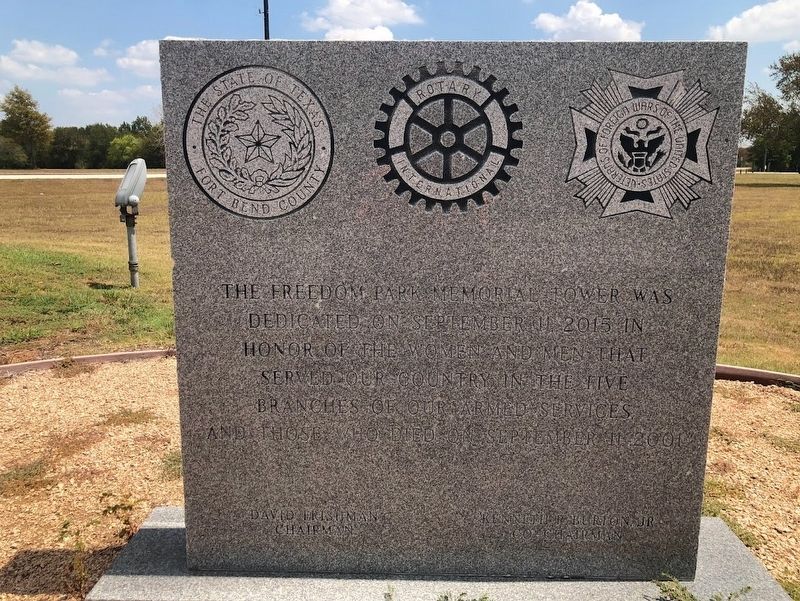 Freedom Park Memorial Tower dedication tablet. Click for full size. Freedom Park Memorial Tower dedication tablet image. Click for full size.