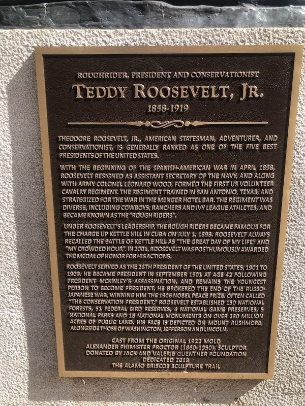 Teddy Roosevelt, Jr. Marker image. Click for full size.
