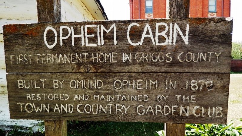 Opheim Cabin Marker image. Click for full size.