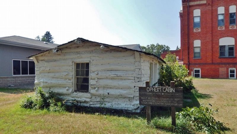 Opheim Cabin (<i>northeast elevation</i>). Click for full size. Opheim Cabin (<i>northeast elevation</i>) image. Click for full size.