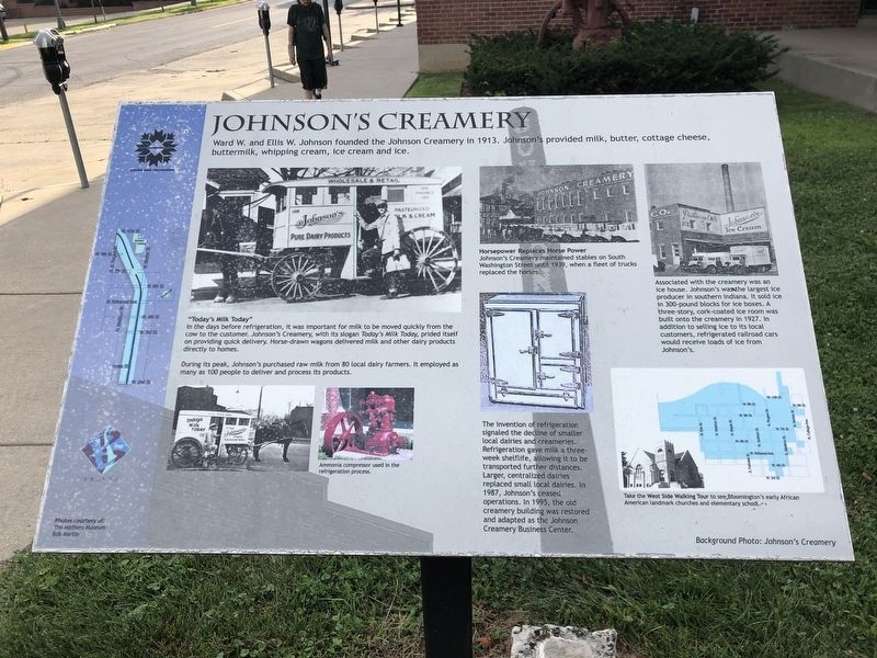 Johnson's Creamery Marker image. Click for full size.