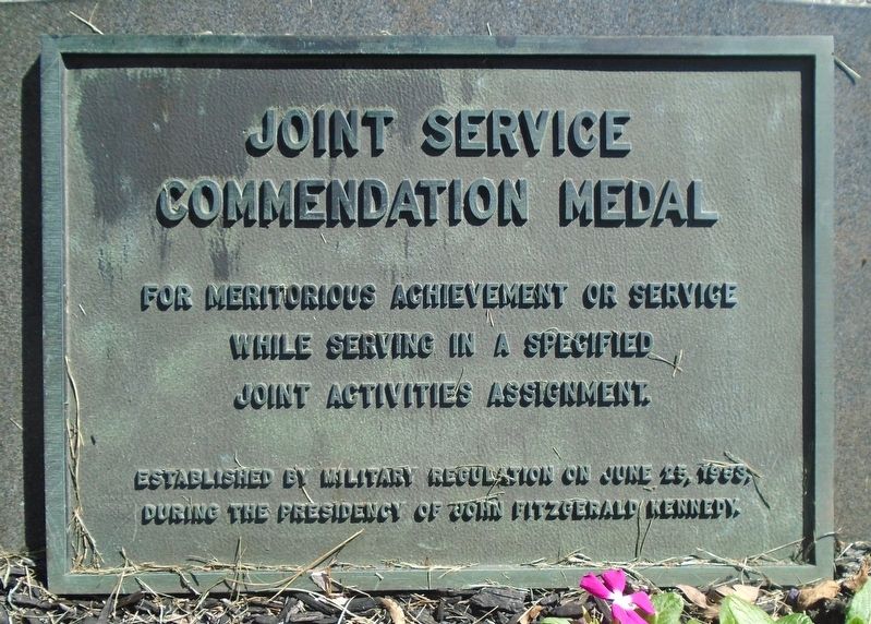Joint Service Commendation Medal Marker image. Click for full size.