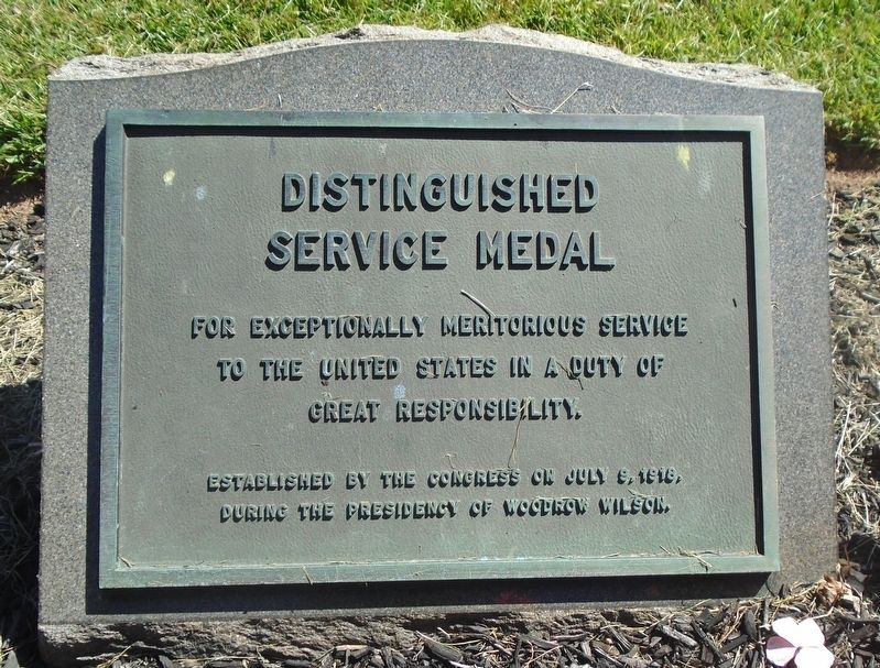 Distinguished Service Medal Marker image. Click for full size.