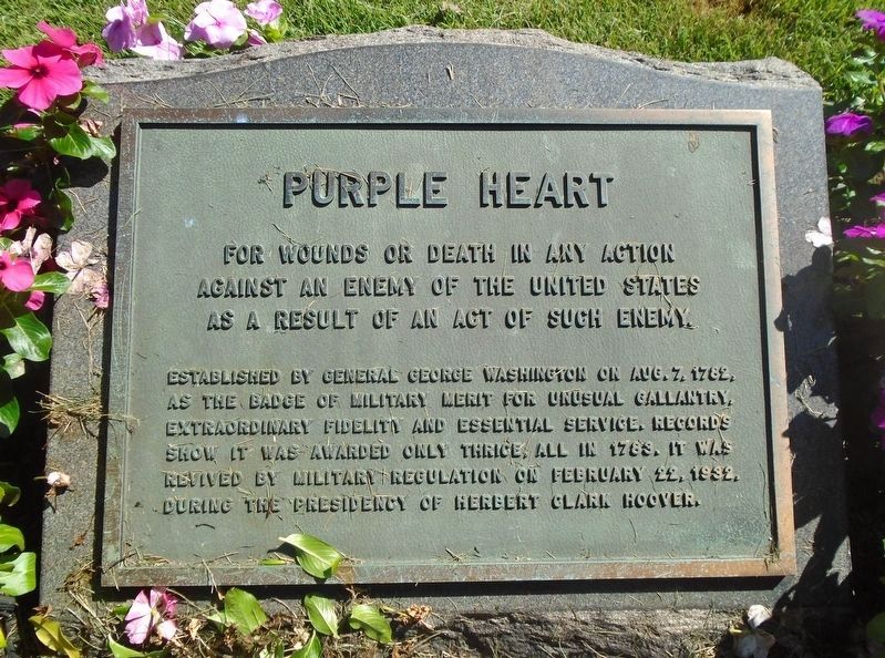 Purple Heart Marker image. Click for more information.