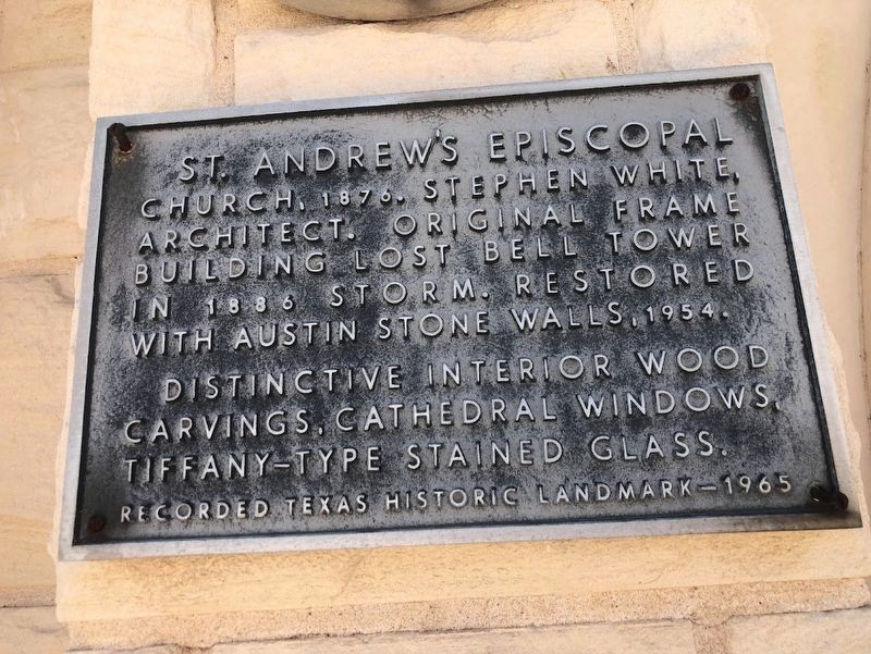 St. Andrew's Episcopal Church Marker image. Click for full size.