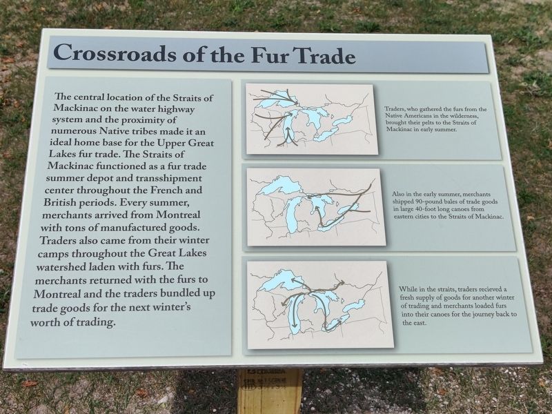 Crossroads of the Fur Trade Marker image. Click for full size.