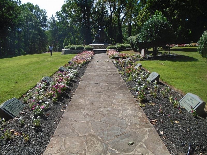 Memorial Peace Garden and Marker image. Click for full size.