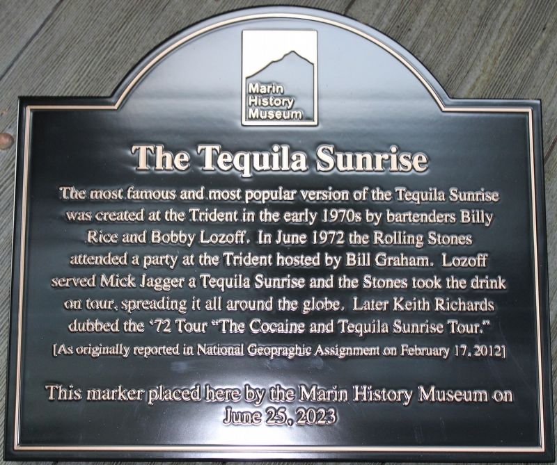 The Tequila Sunrise Marker image. Click for full size.
