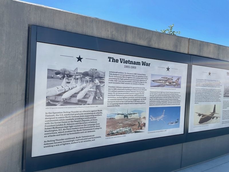 The Vietnam War Marker (partially shown on right) image. Click for full size.