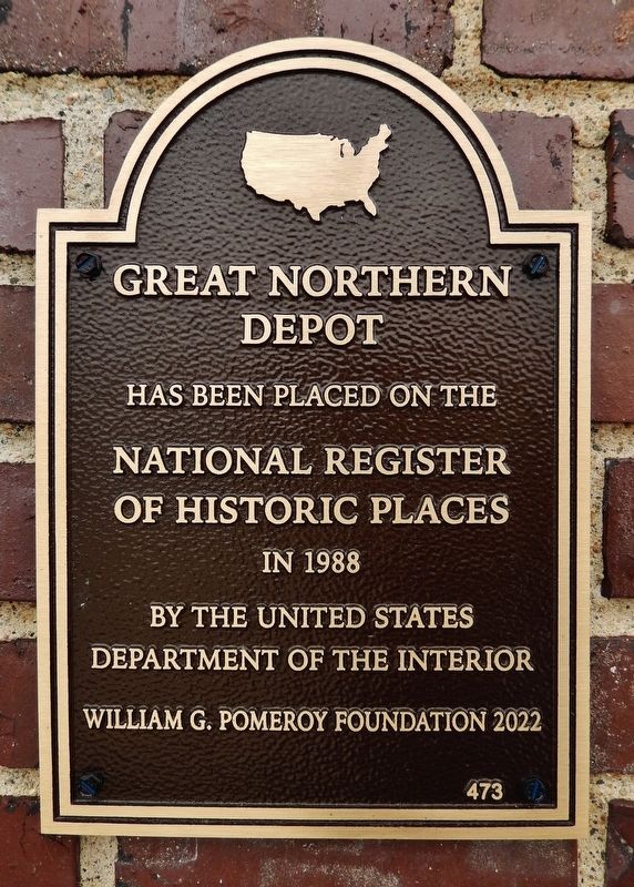 Great Northern Depot Marker image. Click for full size.