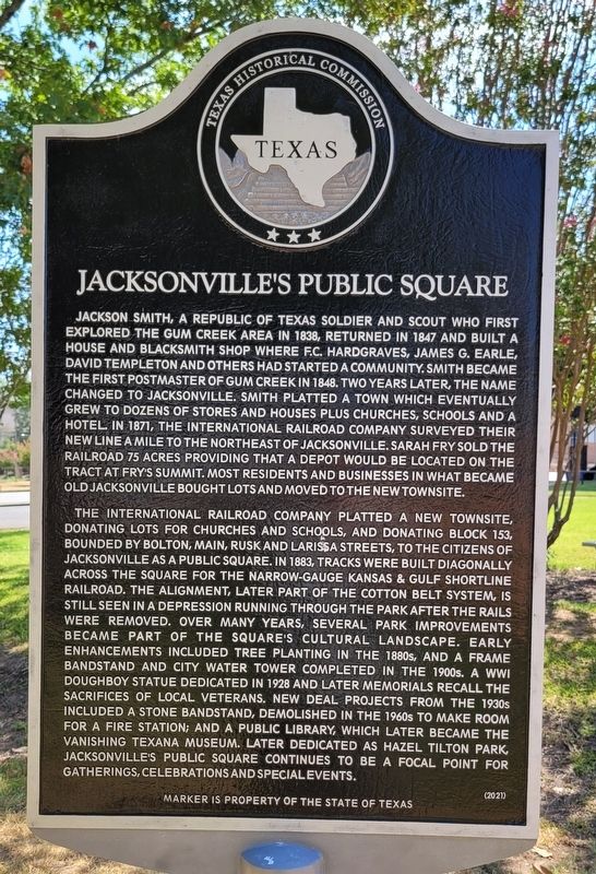 Jacksonville's Public Square Marker image. Click for full size.