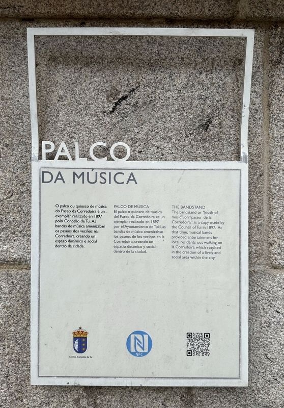 Palco da Msica / Palco de Msica / The Bandstand Marker image. Click for full size.