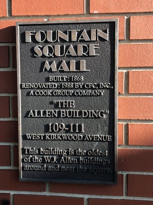 The Allen Building Marker image. Click for full size.