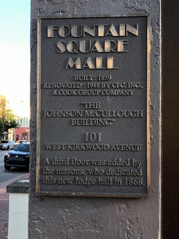 The Johnson McCullough Building Marker image. Click for full size.