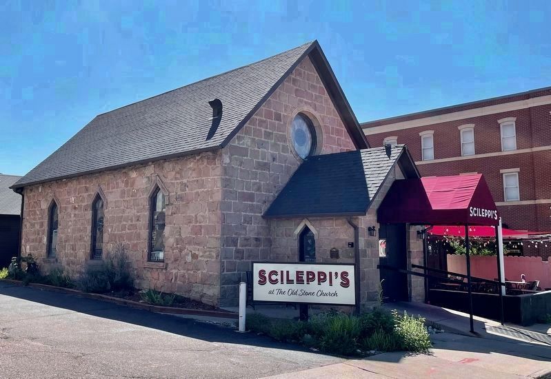The Old Stone Church<br>(Now Scileppi's restaurant at 210 3rd Street) image. Click for full size.