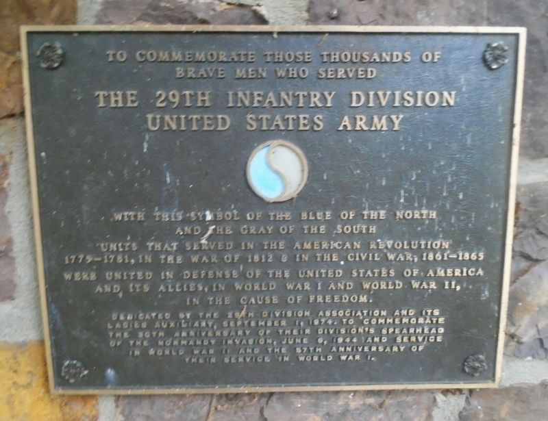 29th Infantry Division Marker image. Click for full size.