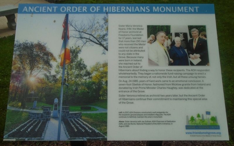 Ancient Order of Hibernians Monument image. Click for full size.
