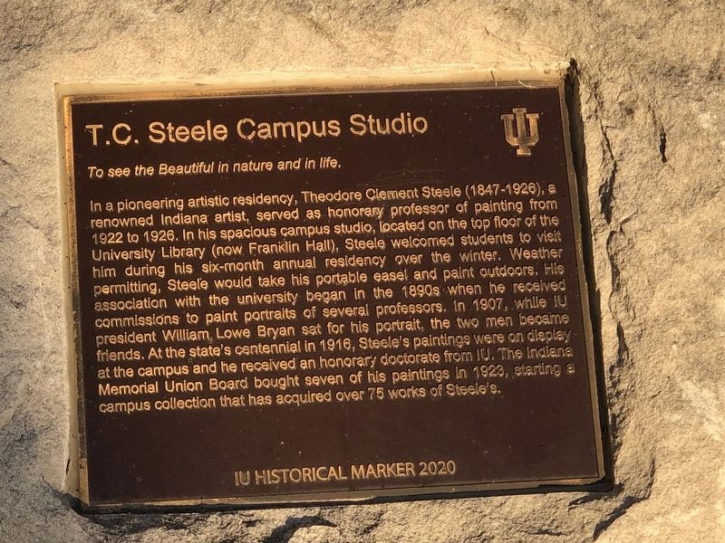 T.C. Steele Campus Studio Marker image. Click for full size.