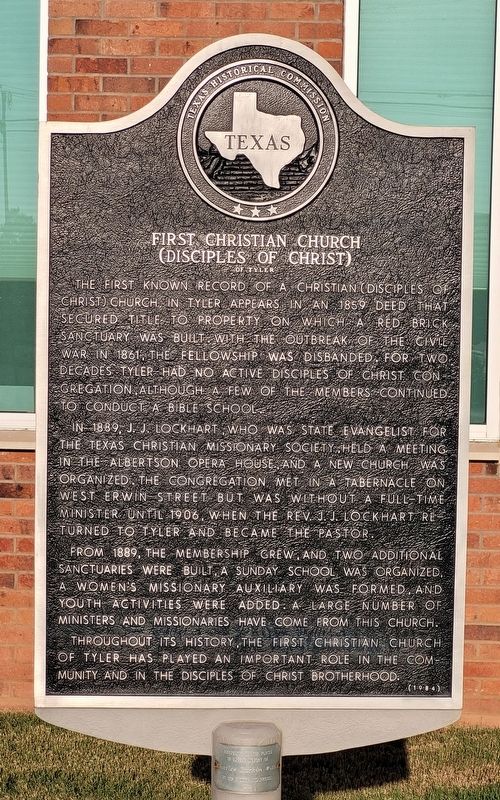 First Christian Church (Disciples of Christ) Marker image. Click for full size.