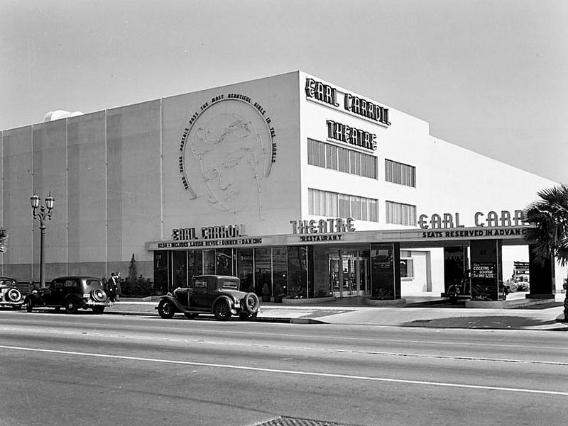 Earl Carroll Theatre. Click for full size. Earl Carroll Theatre image. Click for full size.
