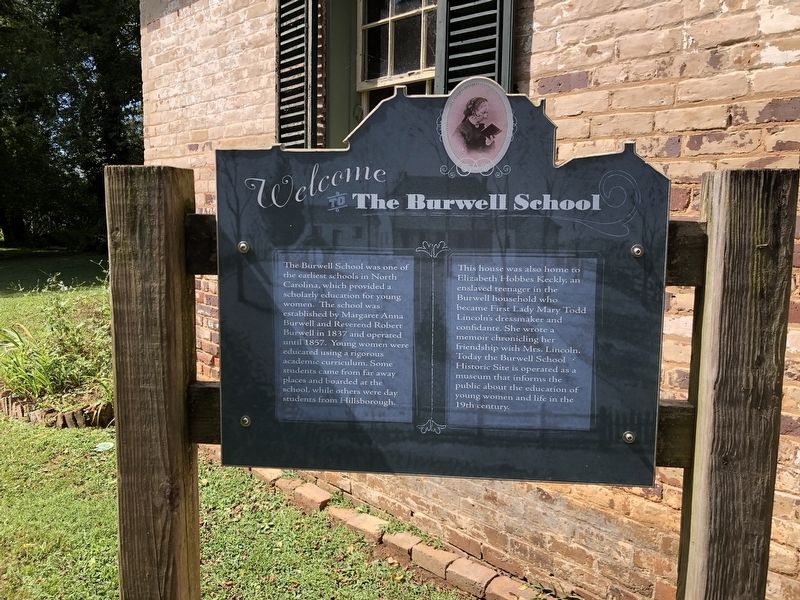 Welcome to The Burwell School Marker image. Click for full size.