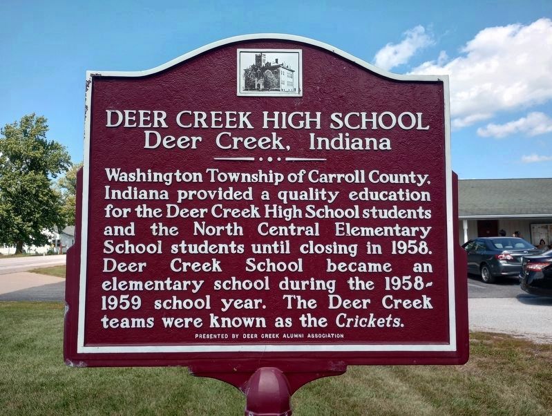 Deer Creek High School side of the marker. Click for full size. Deer Creek High School side of the marker image. Click for full size.