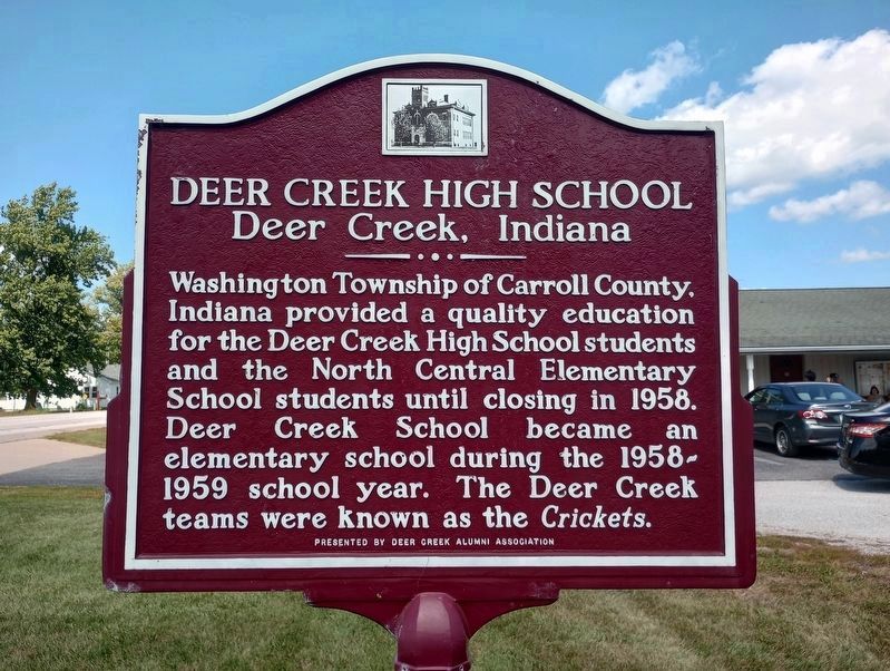 Deer Creek High School side of the marker image. Click for full size.