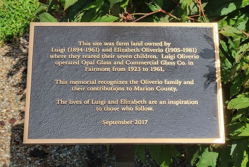 The Oliverio Family Marker image. Click for full size.