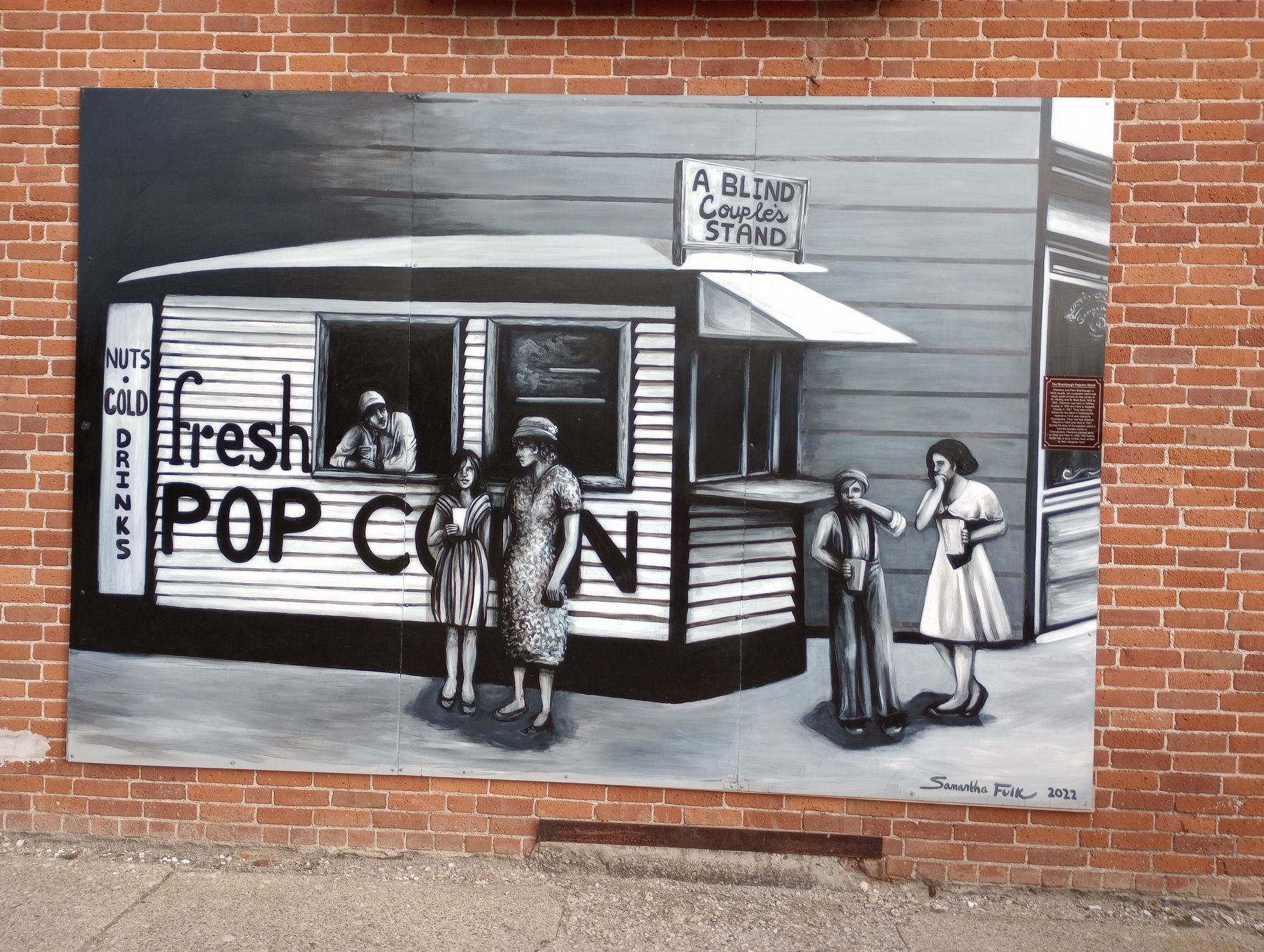 The Brumbaugh Popcorn Stand mural image. Click for full size.