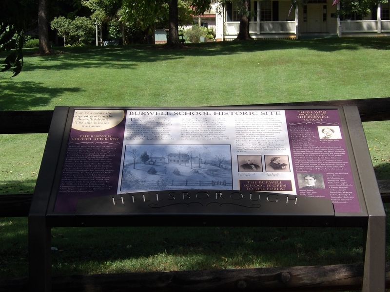 Burwell School Historic Site Marker image. Click for full size.