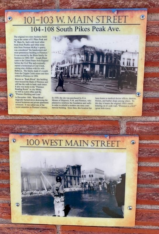 100 & 101-103 W. Main Street Markers image. Click for full size.