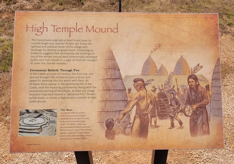 High Temple Mound Marker image. Click for full size.