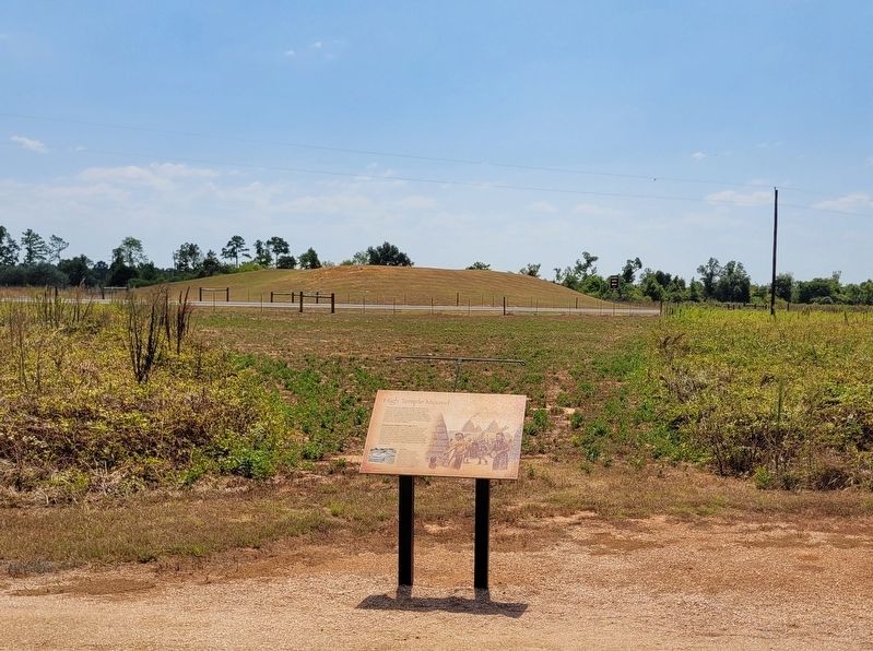 The High Temple Mound and Marker image. Click for full size.
