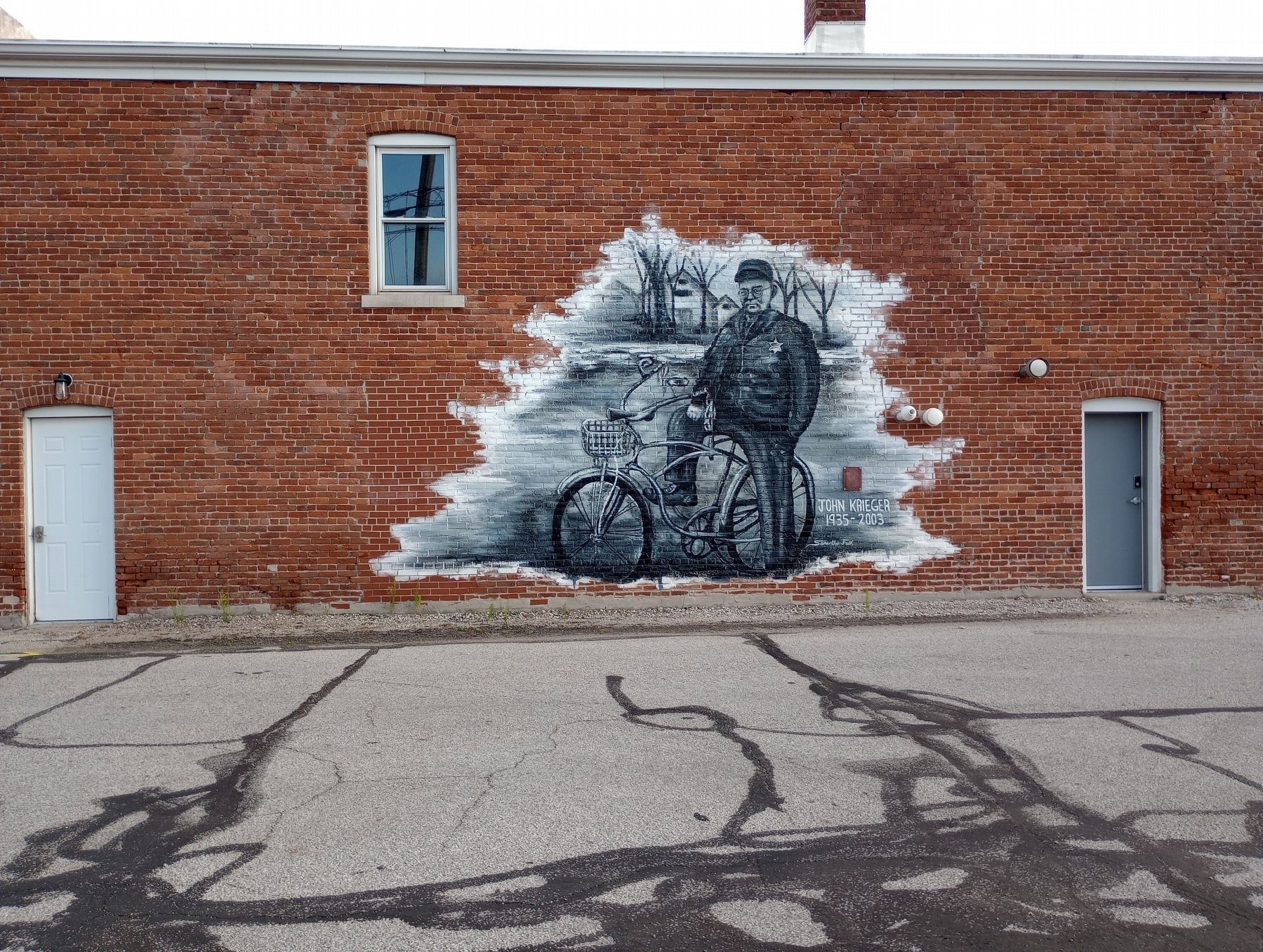 Johnny Krieger 1935-2003 mural image. Click for full size.
