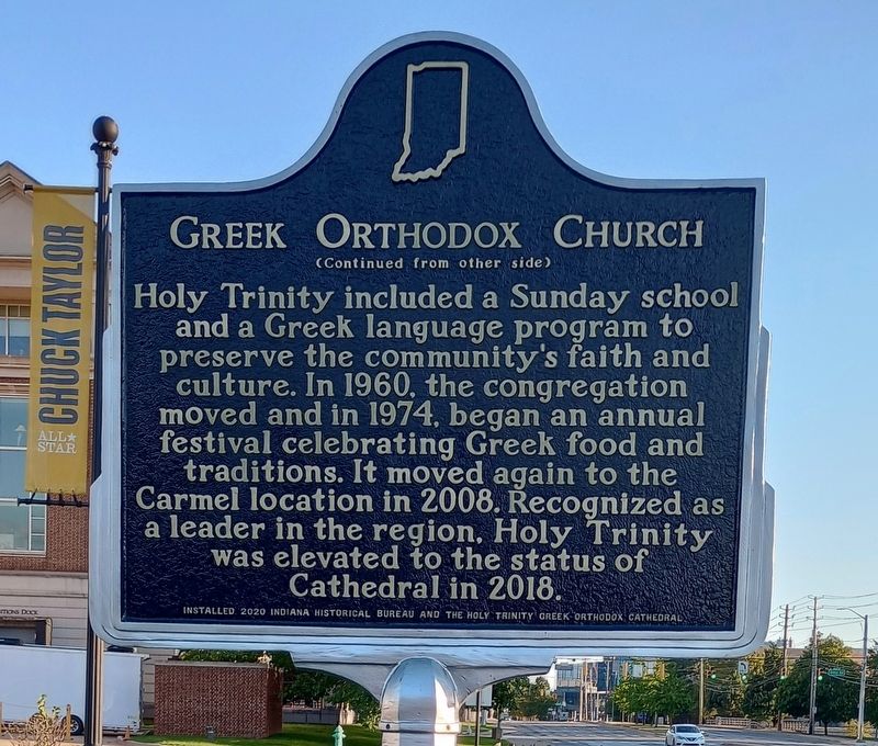 Greek Orthodox Church Marker, Side Two image. Click for full size.