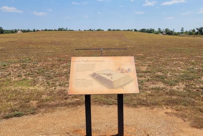 The Low Platform Mound and Marker. Click for full size. The Low Platform Mound and Marker image. Click for full size.